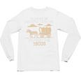 Please Be Patient I'm From The 1900s Retro Pixel Horse Wagon Premium Unisex Long Sleeve T-Shirt