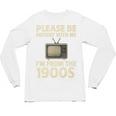 Please Be Patient With Me I'm From The 1900s Television Set Premium Unisex Long Sleeve T-Shirt