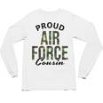 Proud Air Force Cousin Deployment Homecoming Graduation USAF Unisex Long Sleeve T-Shirt