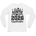 Proud Auntie Of Two 2026 Graduates Graduation Unisex Long Sleeve T-Shirt