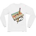 Retro Cassette Tape & Pencil Rewind Nostalgia Party 80s 90s Premium Unisex Long Sleeve T-Shirt