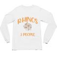 I Like Rhinos And Maybe 3 People Introvert Animal Unisex Long Sleeve T-Shirt I Like Rhinos And Maybe 3 People Introvert Animal Unisex Long Sleeve T-Shirt