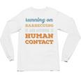 Running On Barbecuing Social Introvert Humor Vintage Unisex Long Sleeve T-Shirt