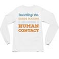 Running On Cards Making Social Introvert Humor Vintage Unisex Long Sleeve T-Shirt Running On Cards Making Social Introvert Humor Vintage Unisex Long Sleeve T-Shirt