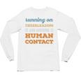 Running On Cheerleading Social Introvert Humor Vintage Unisex Long Sleeve T-Shirt Running On Cheerleading Social Introvert Humor Vintage Unisex Long Sleeve T-Shirt