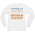 Running On Paper Crafts Social Introvert Humor Vintage Unisex Long Sleeve T-Shirt Running On Paper Crafts Social Introvert Humor Vintage Unisex Long Sleeve T-Shirt