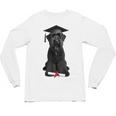 Russian Terrier Dog Graduation Cap Graduate Owner Grad Unisex Long Sleeve T-Shirt