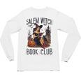 Salem Witch Book Club Bookish Retro Halloween Cat Unisex Long Sleeve T-Shirt