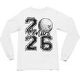 Senior 2026 Golf Player Heart Graduation Girls Teens Unisex Long Sleeve T-Shirt