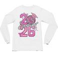 Senior 2026 Graduation Girls Coquette Pink Bow Class Of 2026 Premium Unisex Long Sleeve T-Shirt