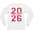 Senior 2026 Graduation Varsity Red Letters On The Back Unisex Long Sleeve T-Shirt