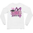Senior 2027 Class Of 2027 Coquette Girl Pink Graduation 2027 Unisex Long Sleeve T-Shirt
