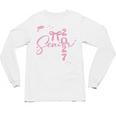Senior 2027 Class Of 2027 Coquette Pink Bow Graduation 2027 Premium Tri-Blend Unisex Long Sleeve T-Shirt