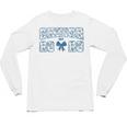 Senior 26 Graduation Class Of 2026 Bow Blue Toile Floral Unisex Long Sleeve T-Shirt