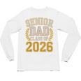 Senior Dad Class Of 2026 Purple Yellow Vintage Graduation Unisex Long Sleeve T-Shirt