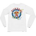 Shazam Comic Book Art Heroic Portrait Vintage Unisex Long Sleeve T-Shirt