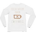 Social Battery Drain I'm So Over It Introvert Homebody Line Raglan Baseball Tee Unisex Long Sleeve T-Shirt Social Battery Drain I'm So Over It Introvert Homebody Line Raglan Baseball Tee Unisex Long Sleeve T-Shirt