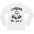 Socializing Was a Mistake Prairie Dog Introverts Humor Unisex Long Sleeve T-Shirt Socializing Was a Mistake Prairie Dog Introverts Humor Unisex Long Sleeve T-Shirt