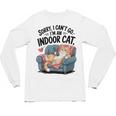 Sorry I Can’t Go I’m An Indoor Cat Couch Introvert Cat Unisex Long Sleeve T-Shirt