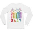 Subtle Floral Foxglove Daisy Tulip Book Lover Unisex Long Sleeve T-Shirt