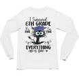 I Survived 6th Grade Graduated Cat Graduation For Men Women Girls Kids Unisex Long Sleeve T-Shirt