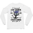 I Survived 8th Grade Graduated Cat Graduation Unisex Long Sleeve T-Shirt