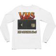 VHS Tape Nostalgia Old School Technology Humor Premium Unisex Long Sleeve T-Shirt