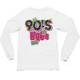 Vintage 90's Babe Party Back To 90s Cassette Nostalgia Premium Tri-Blend Unisex Long Sleeve T-Shirt