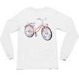Vintage Bicycle With Playing Cards Nostalgia Premium Tri-Blend Unisex Long Sleeve T-Shirt