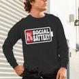1 Social Battery Sarcastic Introverted Men Women Unisex Long Sleeve T-Shirt 1 Social Battery Sarcastic Introverted Men Women Unisex Long Sleeve T-Shirt