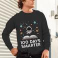 100 Days Smarter Astronaut Book 100th Day Girls Kids Women Unisex Long Sleeve T-Shirt