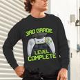 3rd Grade Level Complete Gamer Class Of 2026 Graduation Unisex Long Sleeve T-Shirt