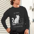 Antisocial Introvert Cat With Coffee On Computer Emo Goth For Men Women Unisex Long Sleeve T-Shirt Antisocial Introvert Cat With Coffee On Computer Emo Goth For Men Women Unisex Long Sleeve T-Shirt