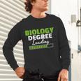 Biology Degree Loading Graduation Student Teacher Biologist Unisex Long Sleeve T-Shirt