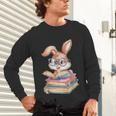 Bunny Rabbit Reading Books Rabbit Books Bunny Reader Unisex Long Sleeve T-Shirt Bunny Rabbit Reading Books Rabbit Books Bunny Reader Unisex Long Sleeve T-Shirt