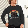 Cat Pun Introvert Anti Social Ew People Kitty Unisex Long Sleeve T-Shirt