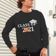 Class Of 2021 Graduation Him Her Basketball Pullover Unisex Long Sleeve T-Shirt