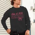 Class Of 2026 Pink Coquette Bow Cap Senior 2026 Graduation Unisex Long Sleeve T-Shirt