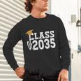 Class Of 2035 Grow With Me Boy Girl First Day Of Graduation Unisex Long Sleeve T-Shirt