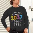 Class Of 2037 Grow With Me Checklist Graduation Unisex Long Sleeve T-Shirt