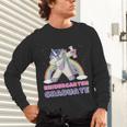 Dabbing Unicorn Kindergarten Graduation Dab Dance Girl Unisex Long Sleeve T-Shirt