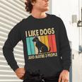I Like Dogs And Maybe 3 People Introvert Unisex Long Sleeve T-Shirt