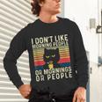 I Don't Like Morning People Introvert Introverted Antisocial Unisex Long Sleeve T-Shirt