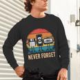 Never Forget Retro 80s 90s Floppy VHS Cassette Nostalgia Unisex Long Sleeve T-Shirt Never Forget Retro 80s 90s Floppy VHS Cassette Nostalgia Unisex Long Sleeve T-Shirt