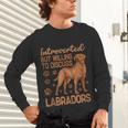 Fox Red Labrador Retriever Introvert Foxred Lab Unisex Long Sleeve T-Shirt