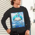 Frutiger Aero Aesthetic Tech Book Butterfly Unisex Long Sleeve T-Shirt
