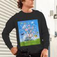 Frutiger Aero Aesthetic Tech Cherry Blossom Fishes Bubbles Unisex Long Sleeve T-Shirt Frutiger Aero Aesthetic Tech Cherry Blossom Fishes Bubbles Unisex Long Sleeve T-Shirt