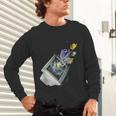 Frutiger Aero Aesthetic Tech Computer Aquarium Fishes Unisex Long Sleeve T-Shirt