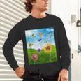 Frutiger Aero Aesthetic Tech Scenery Fishes Sunflower Unisex Long Sleeve T-Shirt Frutiger Aero Aesthetic Tech Scenery Fishes Sunflower Unisex Long Sleeve T-Shirt