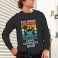 Gamer Graduation 2021 Retro 9th Grade Level Complete Unisex Long Sleeve T-Shirt